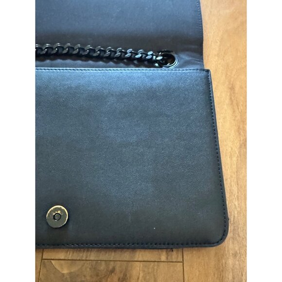 ALDO Greenwald Quilted Black On Black Shoulder/Crossbody - Picture 5 of 9